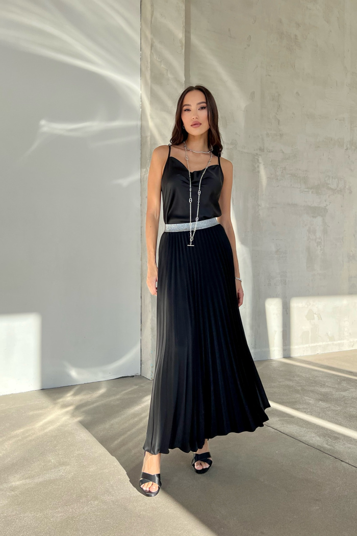 SEVEN LAB - Юбка плиссе 100 см в черном цвете