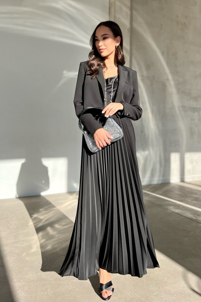 SEVEN LAB - Юбка плиссе 100 см в черном цвете