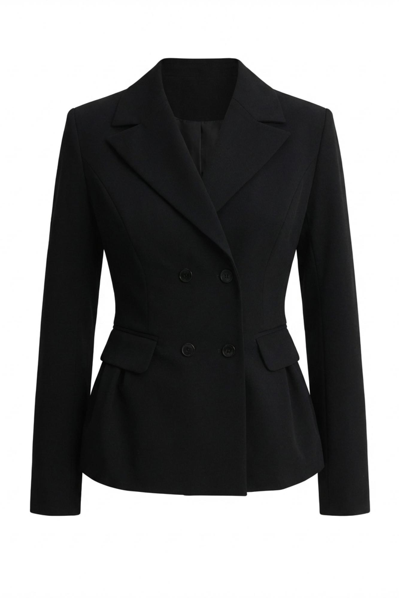 Seven Lab - Жакет приталенный в черном цвете