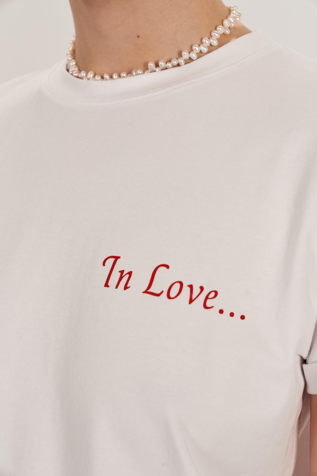 SEVEN LAB - Футболка в белом цвете с  надписью «In Love..»
