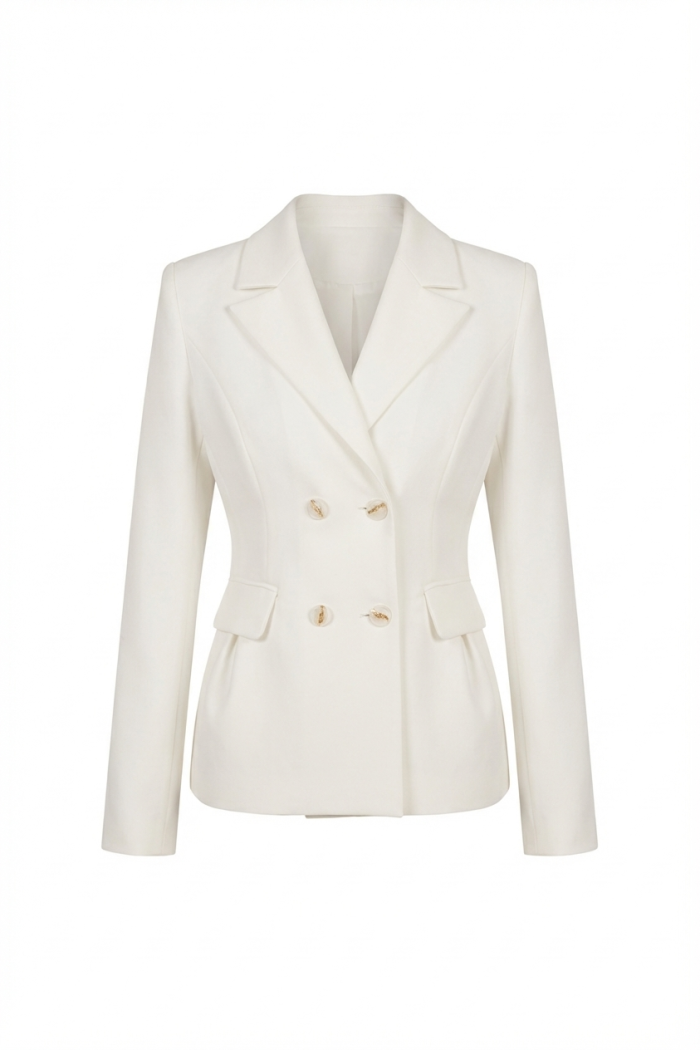 Seven Lab - Жакет приталенный в белом цвете