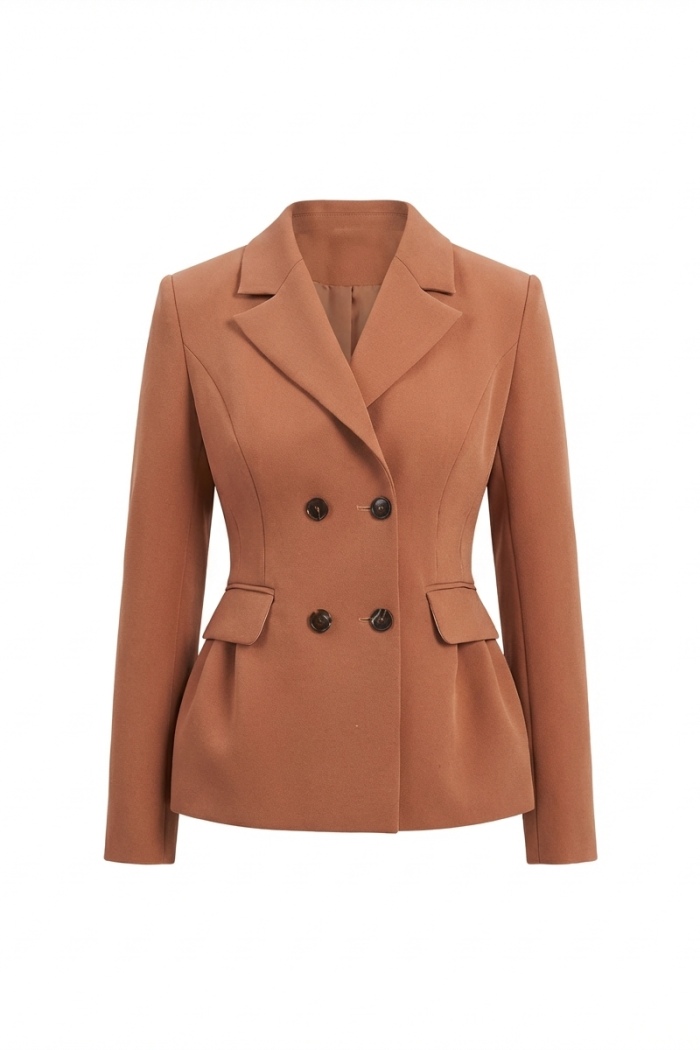 Seven Lab - Жакет приталенный в терракотовом цвете