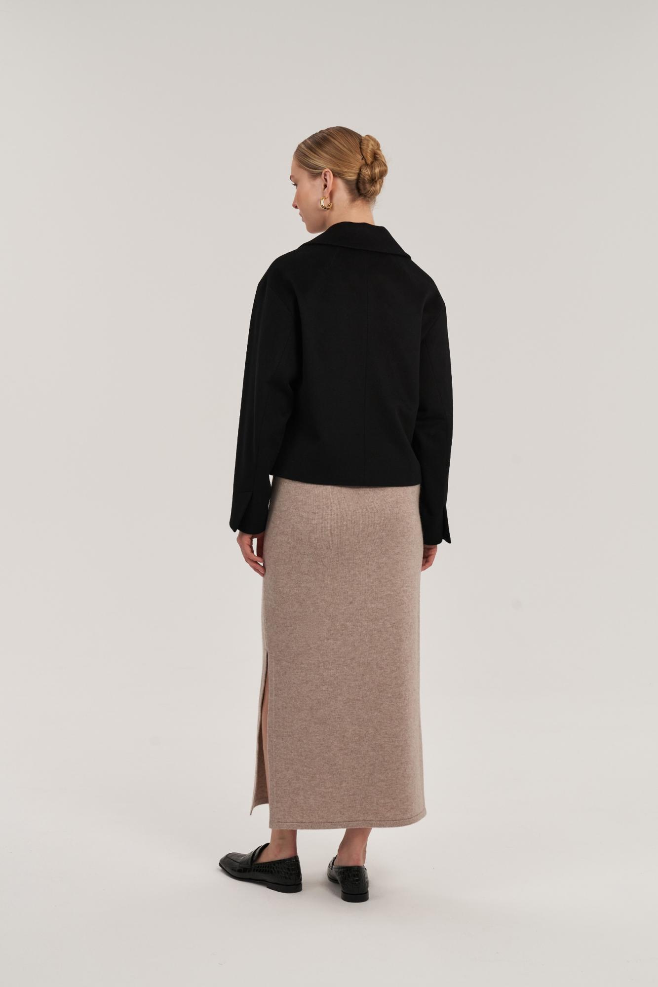 Seven Lab - Жакет укороченный из шерсти в черном цвете