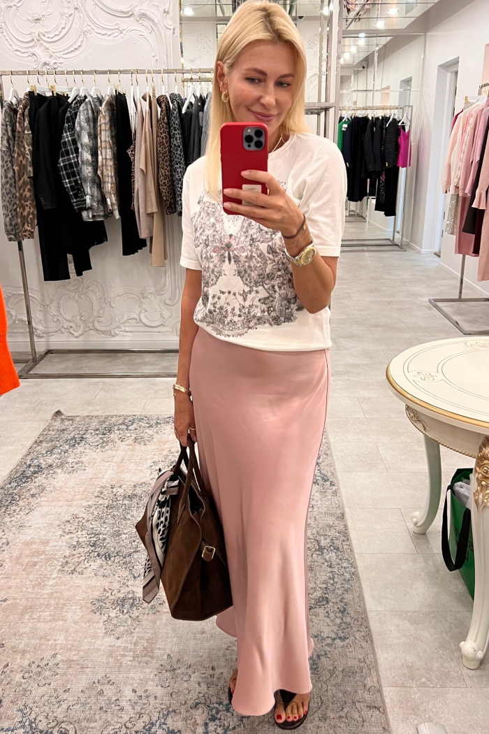 Seven Lab - Юбка Оскар 100см в цвете пыльная роза