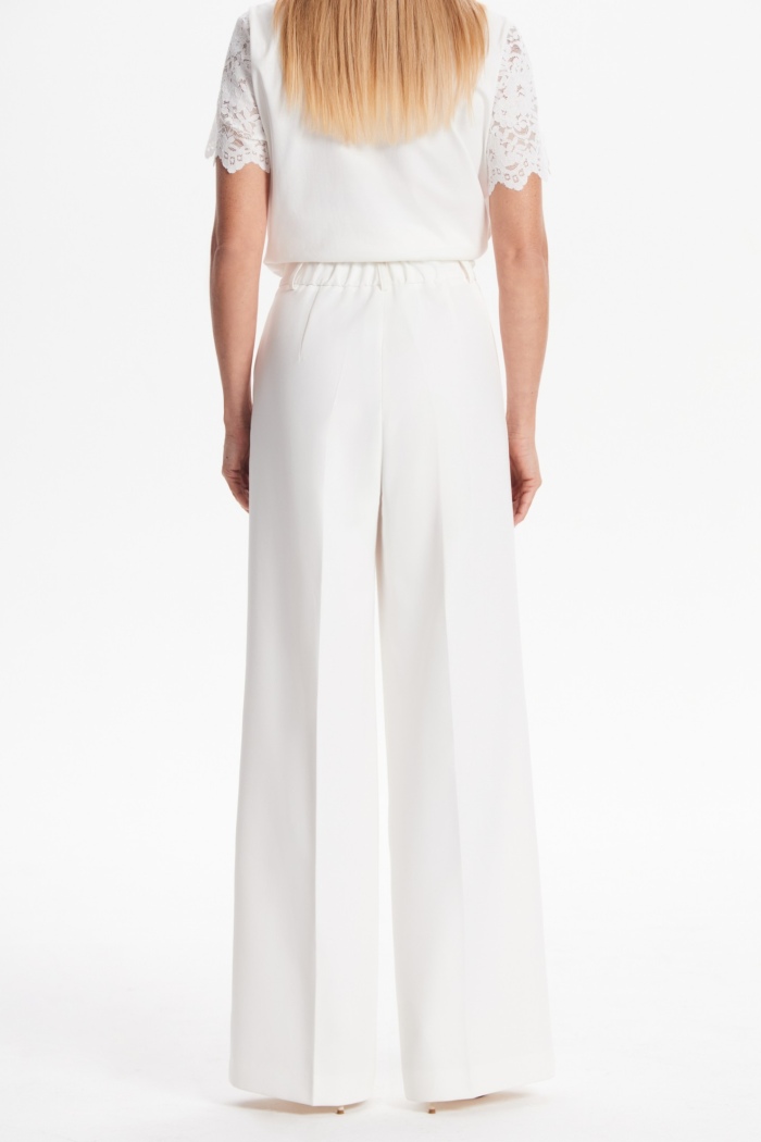 Seven Lab - Брюки палаццо  в белом цвете
