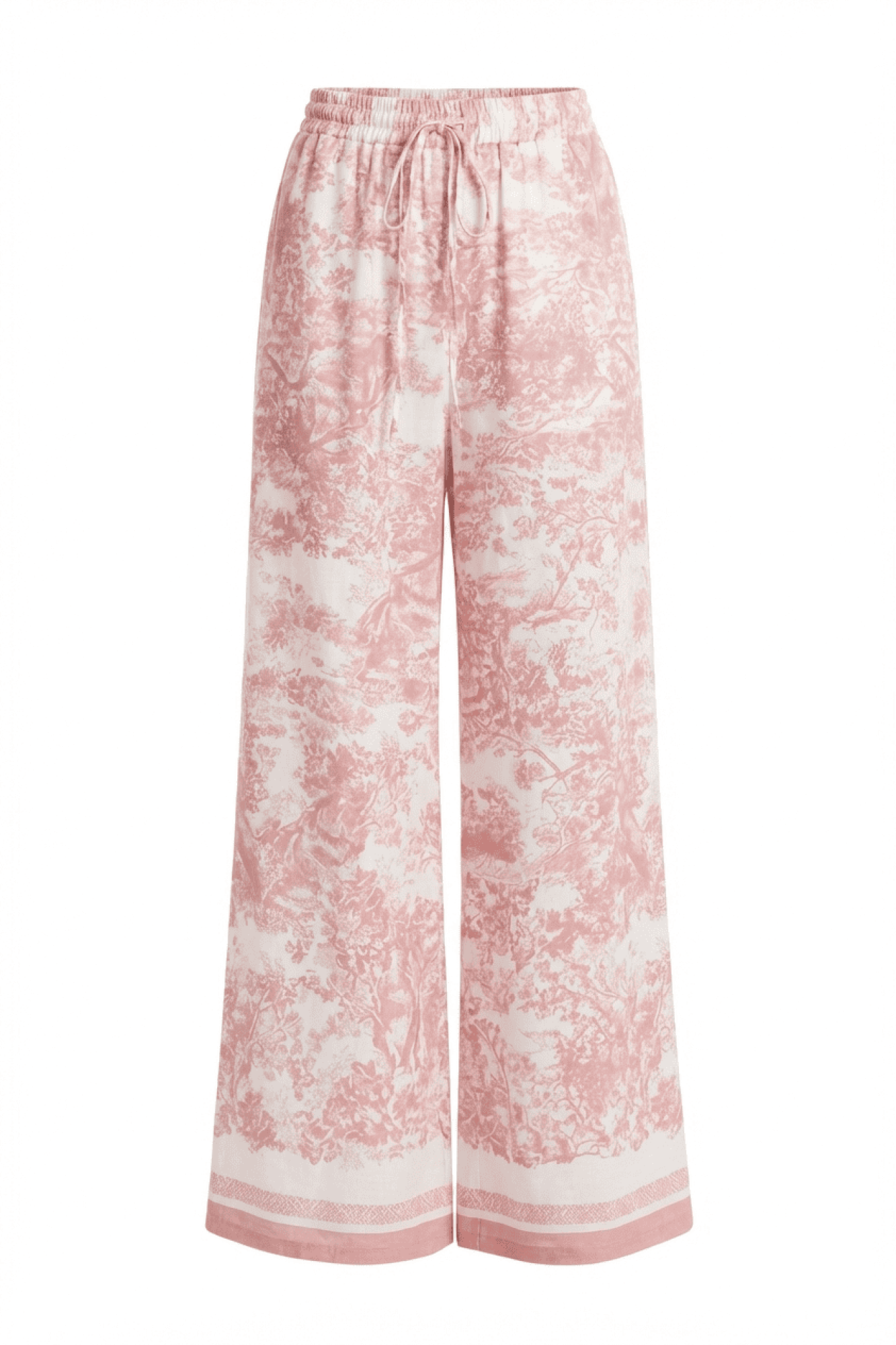 Seven Lab - Брюки на резинке туаль в розовом цвете, женская