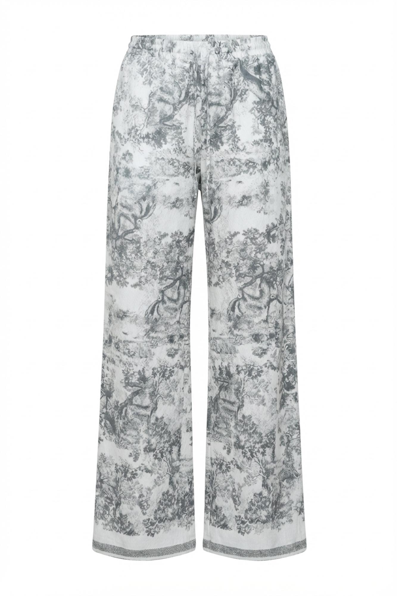 Seven Lab - Брюки на резинке туаль в сером цвете, женская