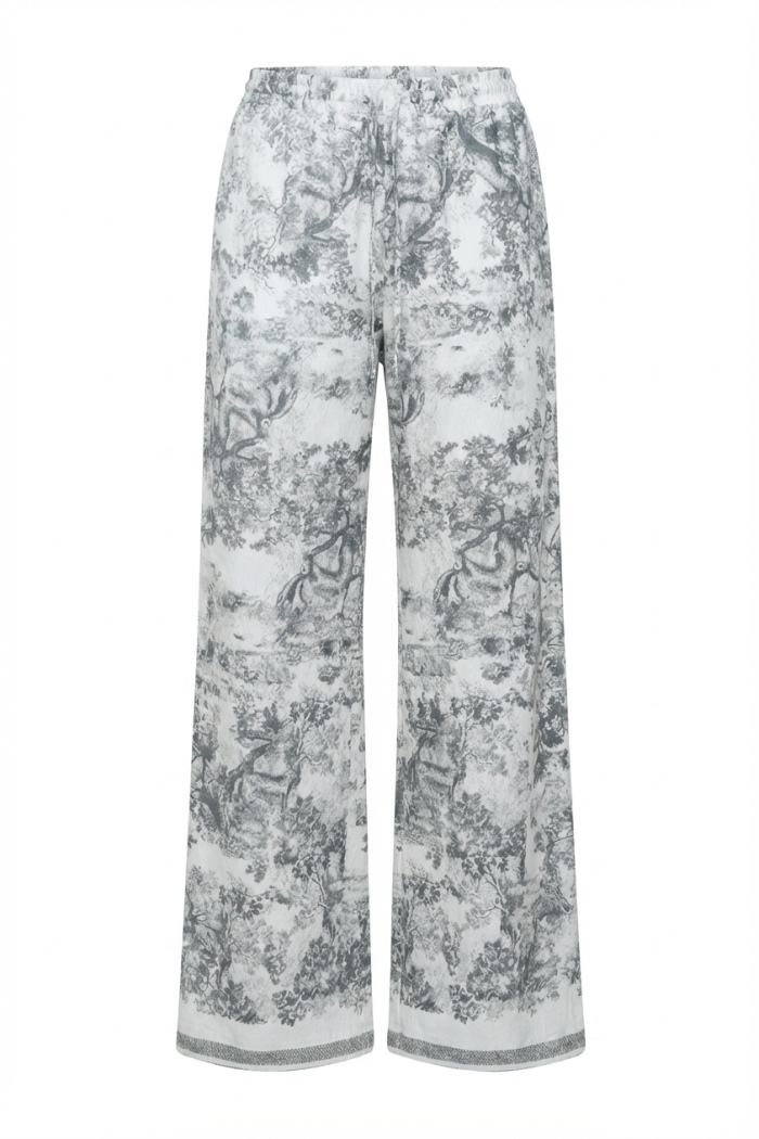 Seven Lab - Брюки на резинке туаль в сером цвете