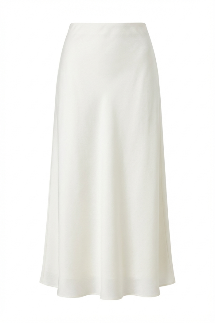 Seven Lab - Юбка из вуали 85 см с подкладкой в молочном цвете