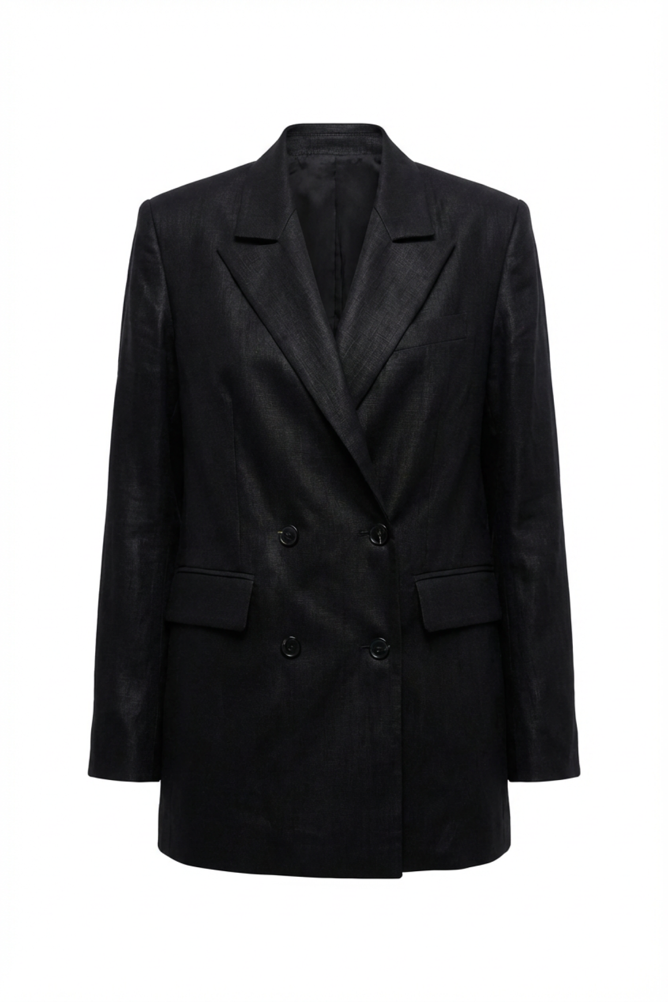 Seven Lab - Жакет изо льна в черном цвете, женская