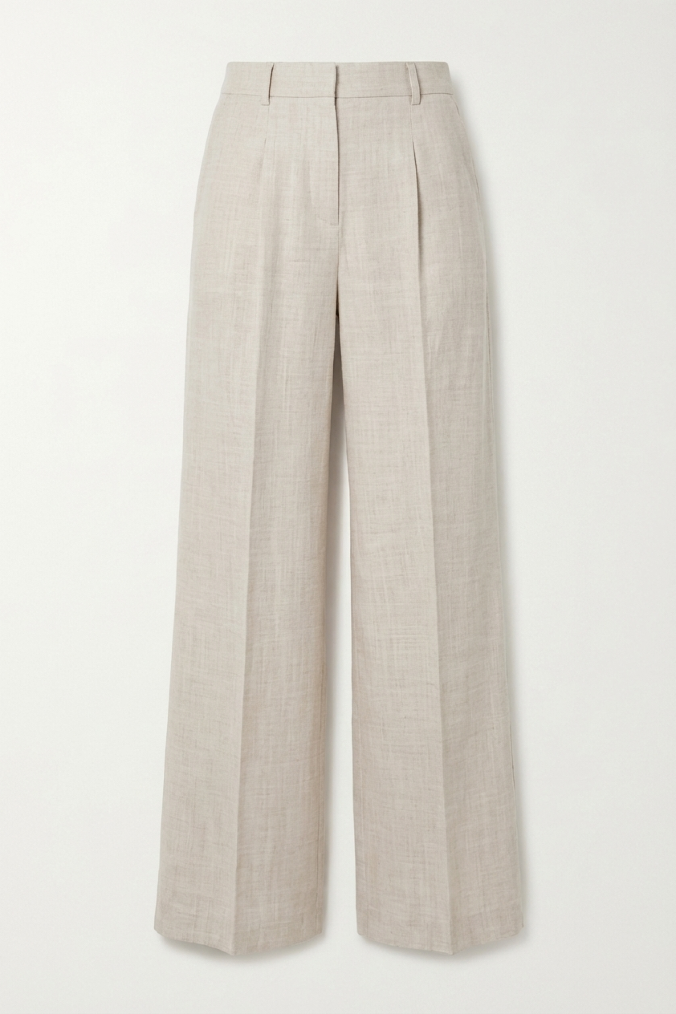 Seven Lab - Брюки изо льна в светло-бежевом цвете, женская