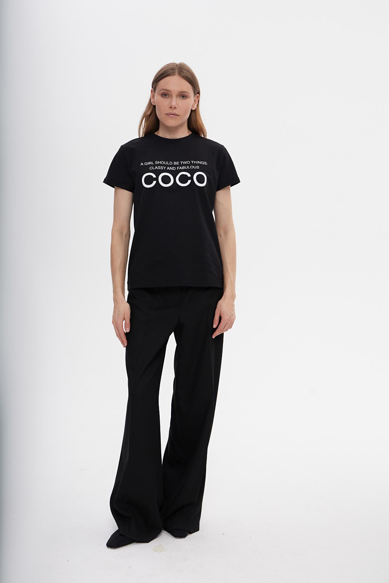 SEVEN LAB - Футболка COCO в черном цвете