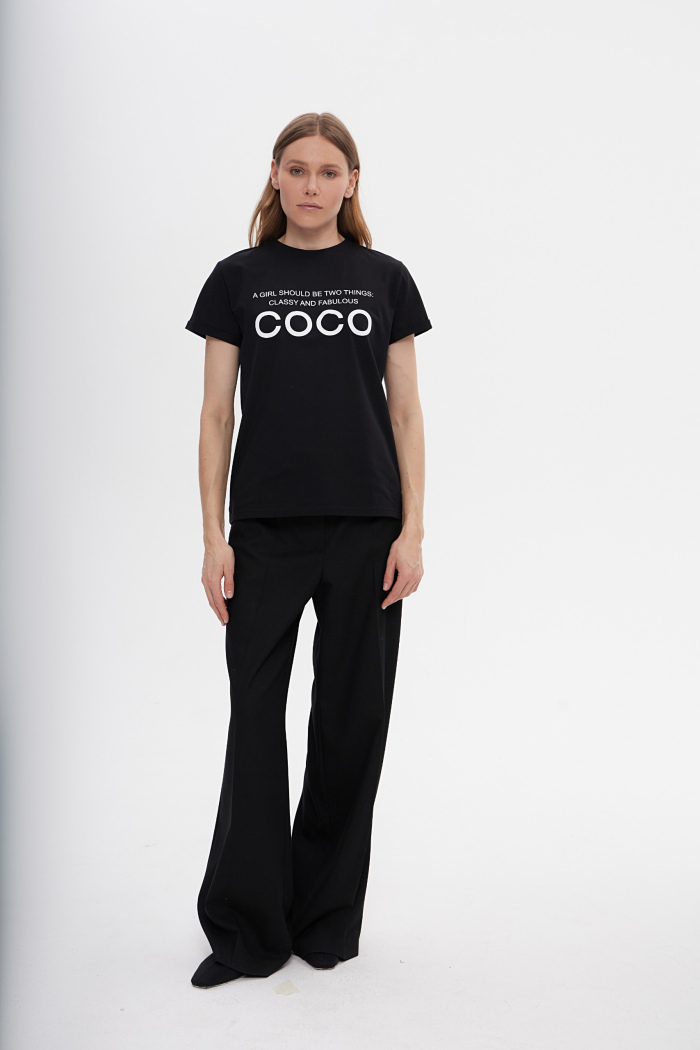 SEVEN LAB - Футболка COCO в черном цвете