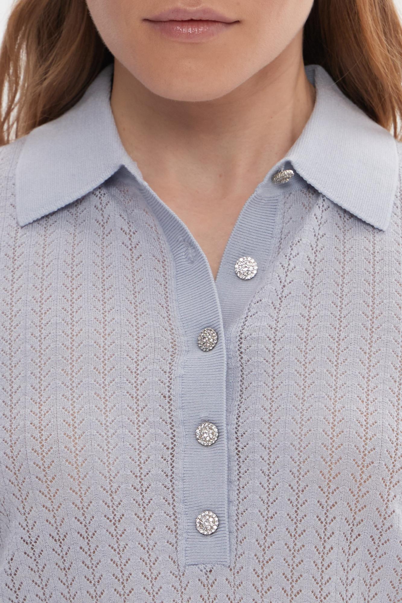 Seven Lab - Свитер-поло в голубом цвете