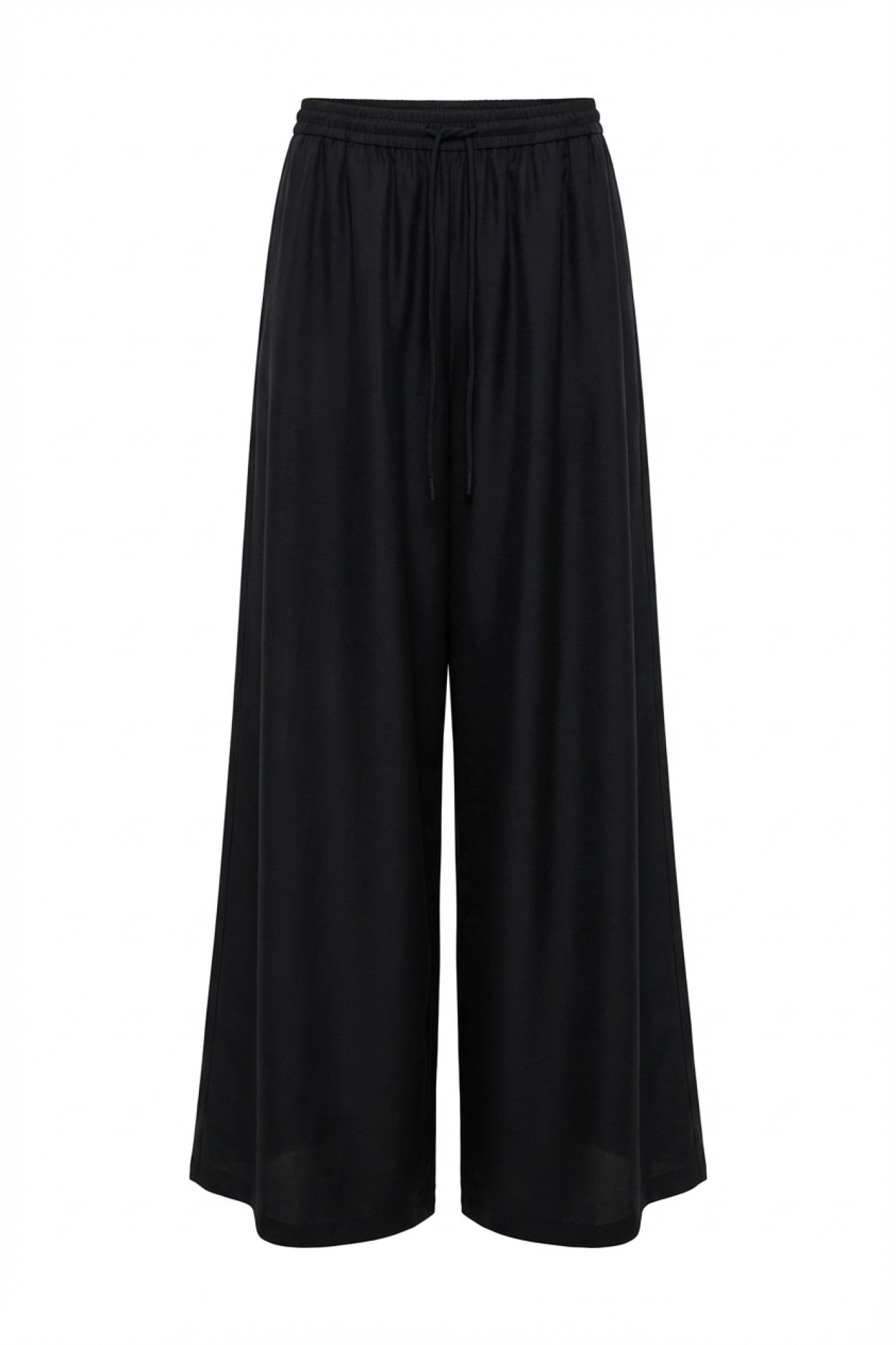 Seven Lab - Брюки вуаль двухслойные в черном цвете, женская