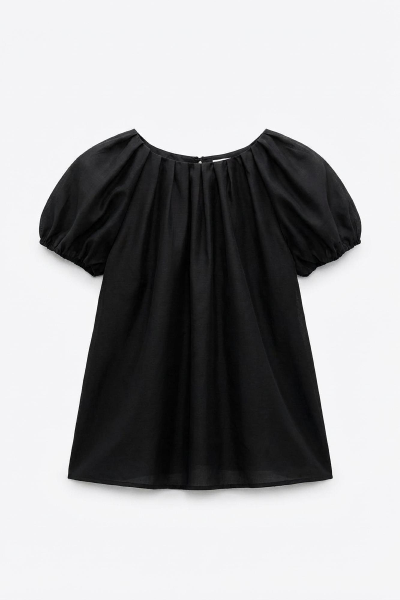 Seven Lab - Блуза прозрачная в черном цвете