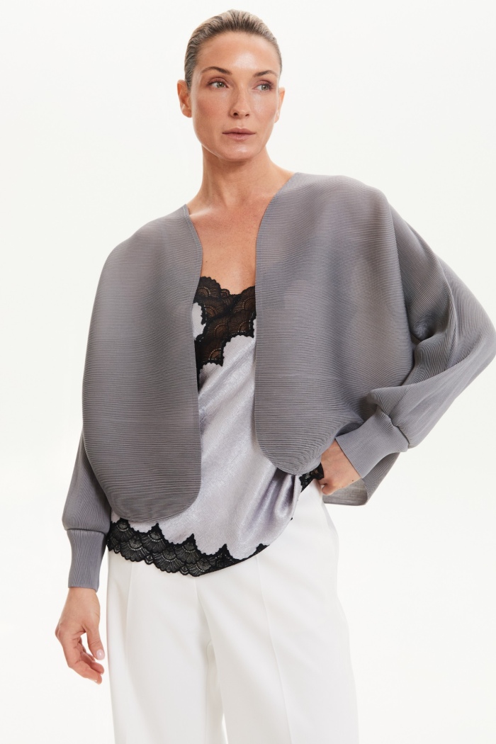 Seven Lab - Болеро в рубчик в сером цвете