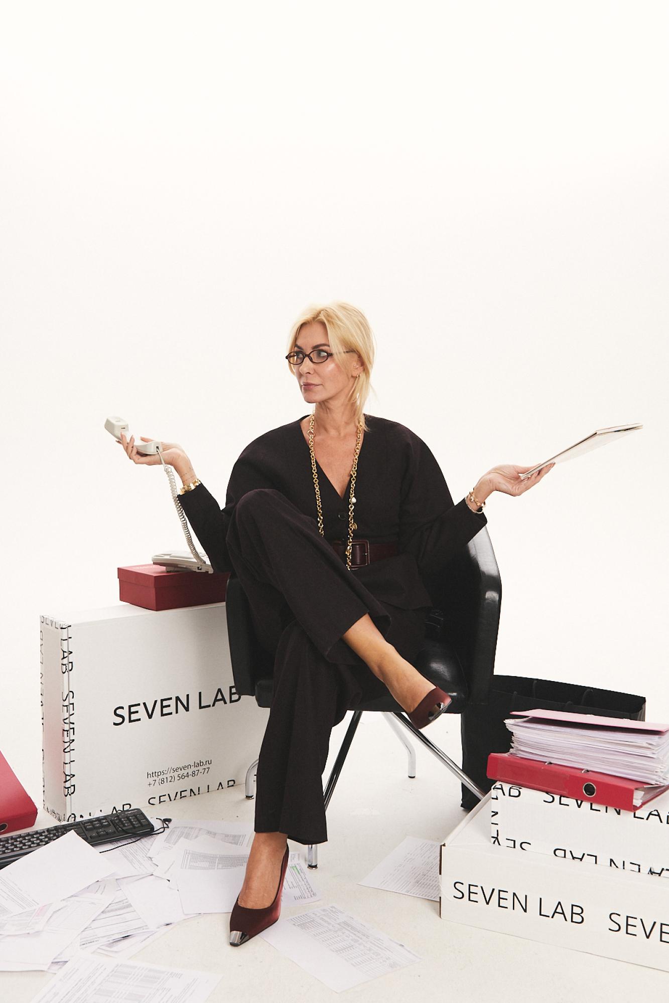 Seven Lab - Жакет приталенный в винном цвете