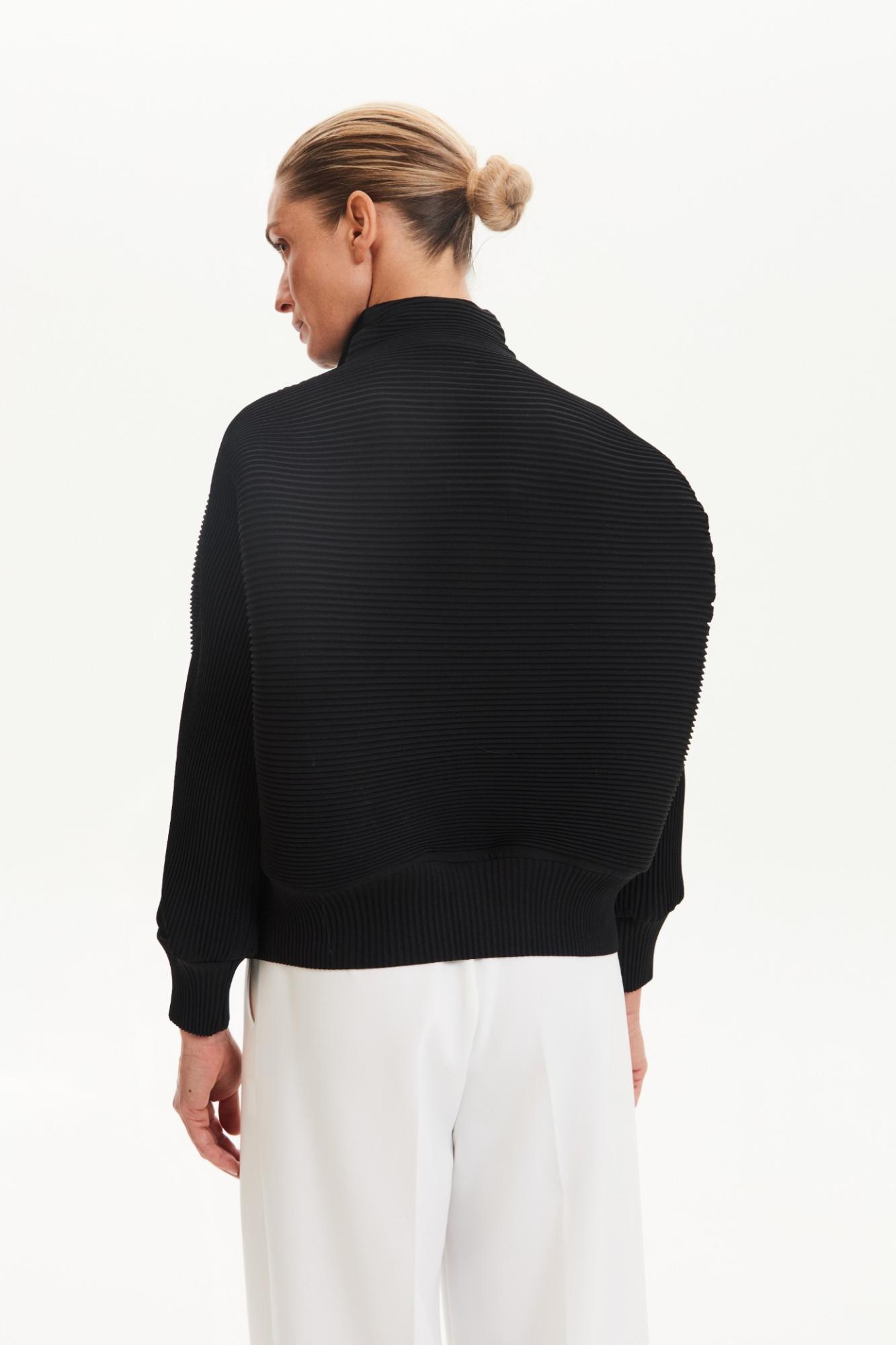 Seven Lab - Бомбер в рубчик в черном цвете, женская