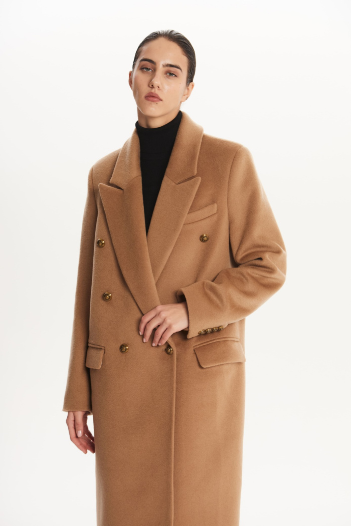 SEVEN LAB - Пальто двубортное в цвете кэмел