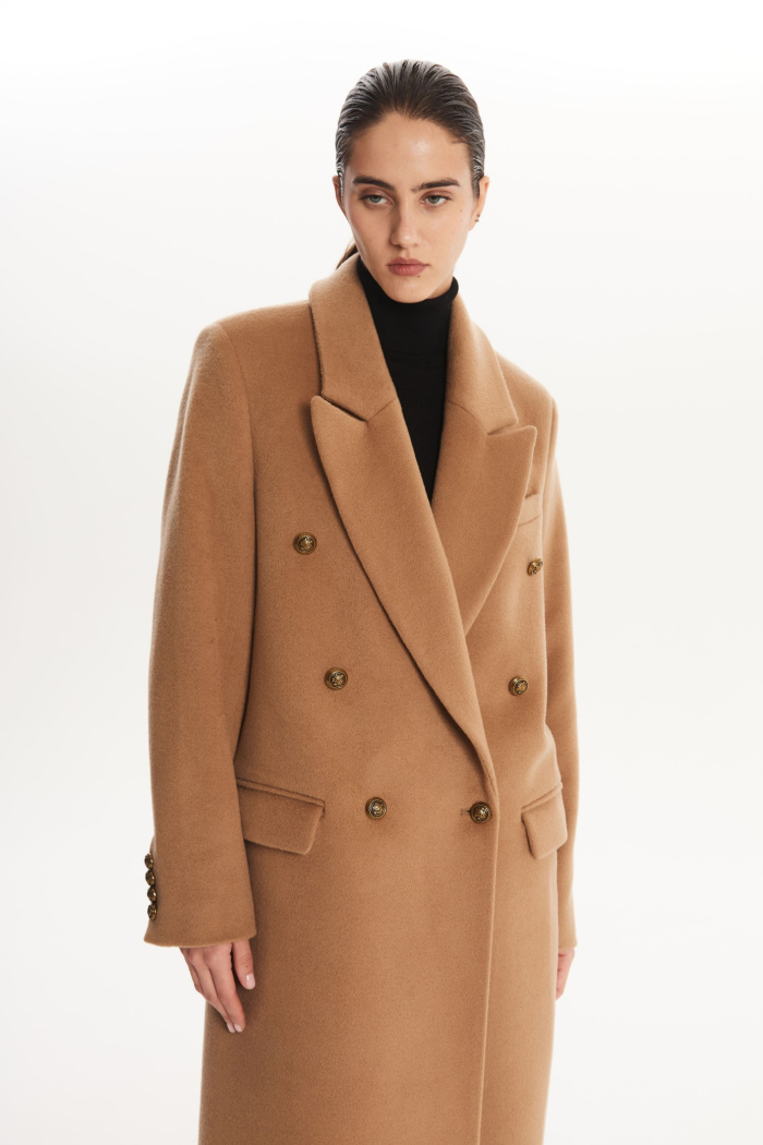 SEVEN LAB - Пальто двубортное в цвете кэмел