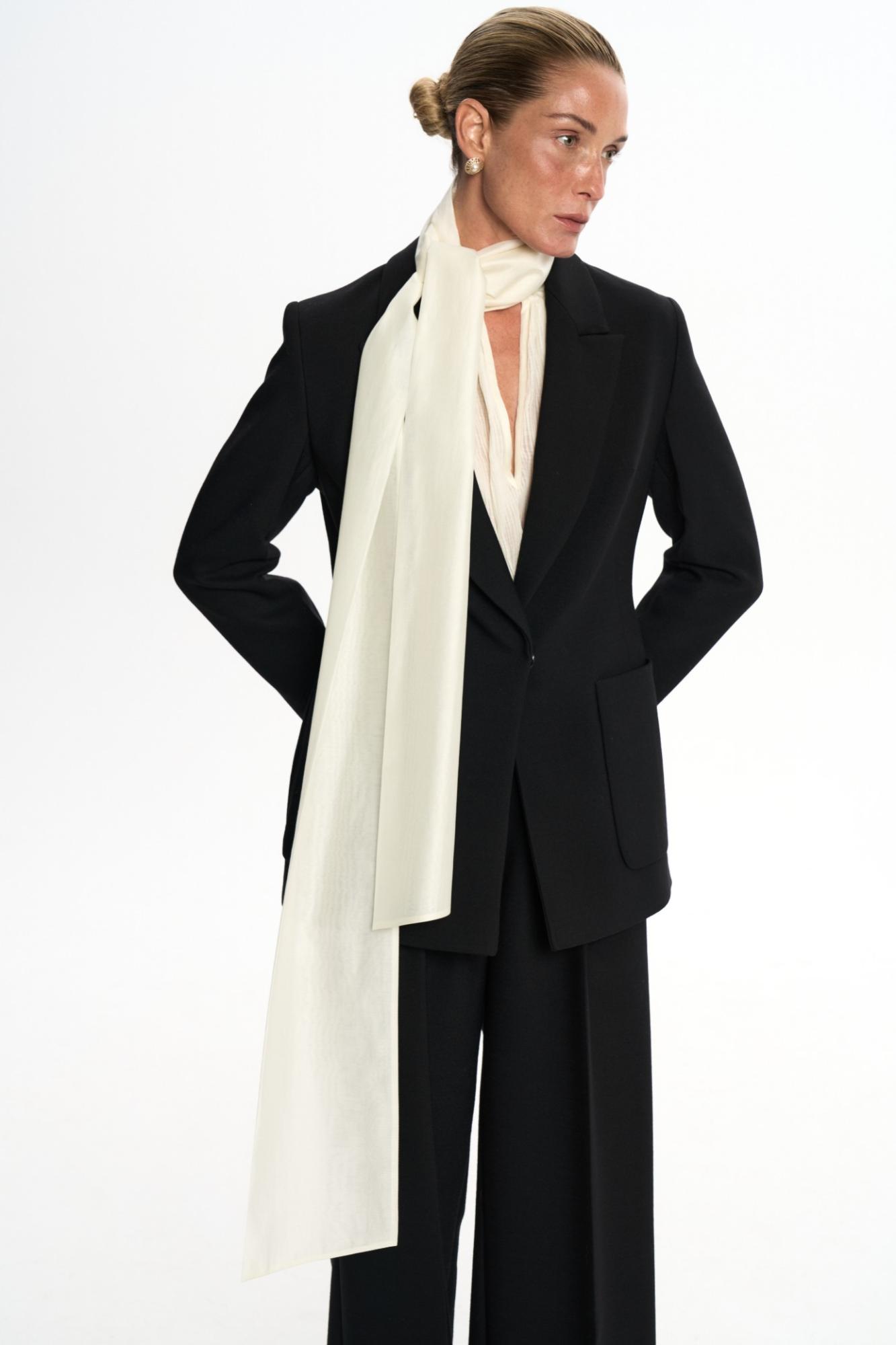 SEVEN LAB - Жакет прямого кроя с карманами в черном цвете