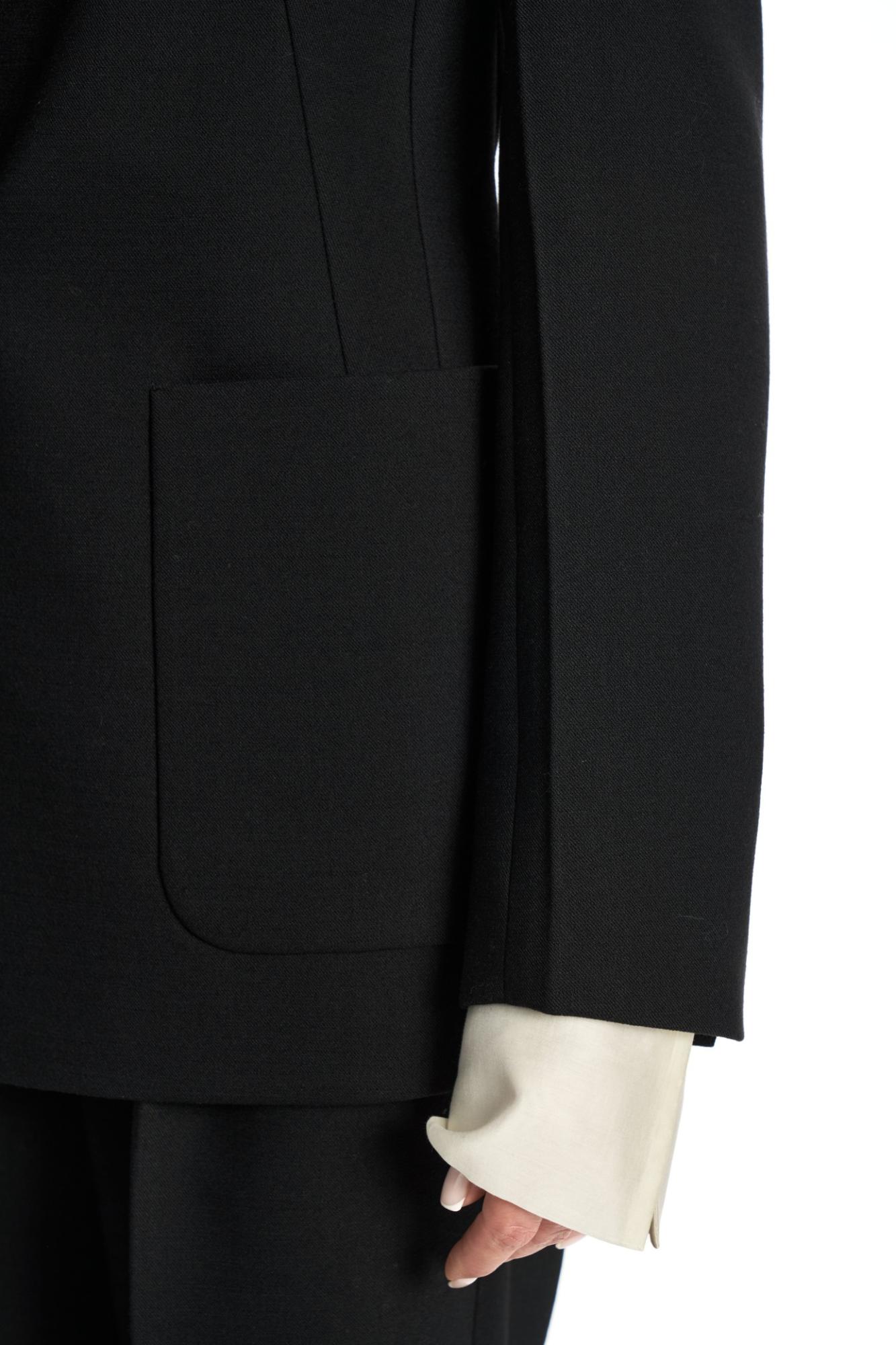 SEVEN LAB - Жакет прямого кроя с карманами в черном цвете