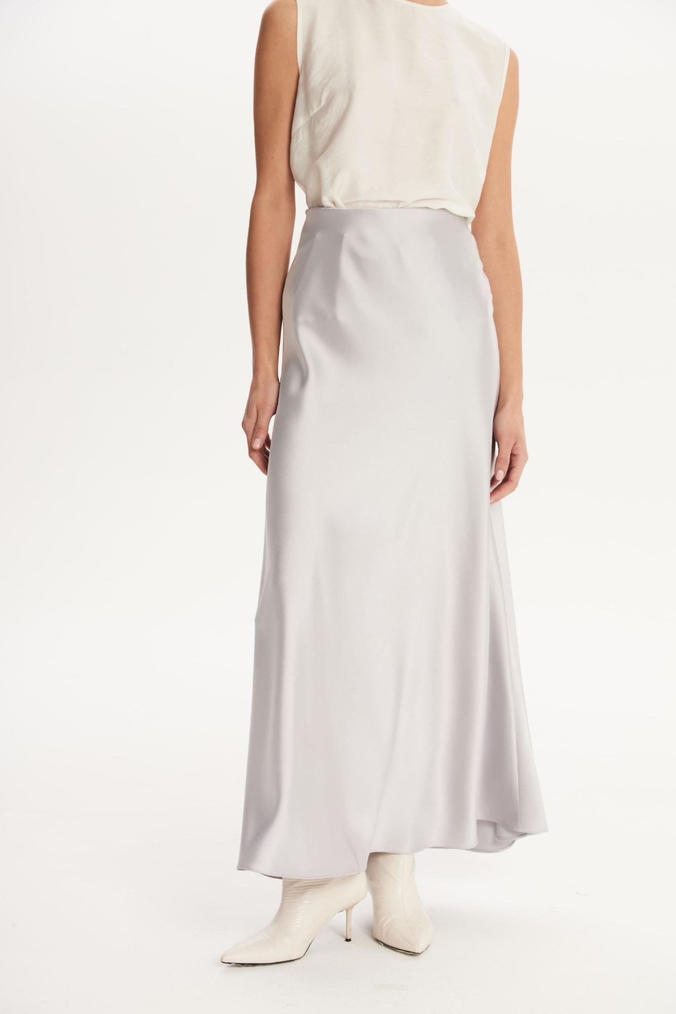 SEVEN LAB - Юбка силуэтная 100 см в серебристом цвете