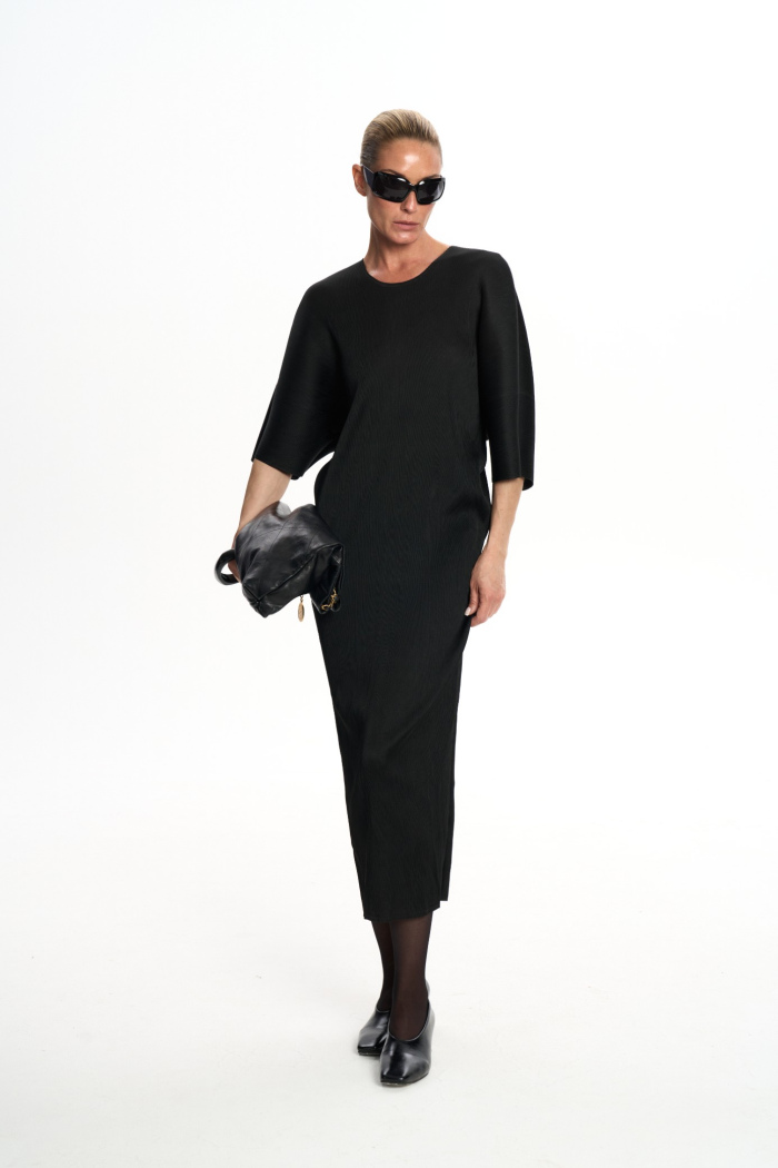 SEVEN LAB - Платье силуэтное в рубчик в черном цвете