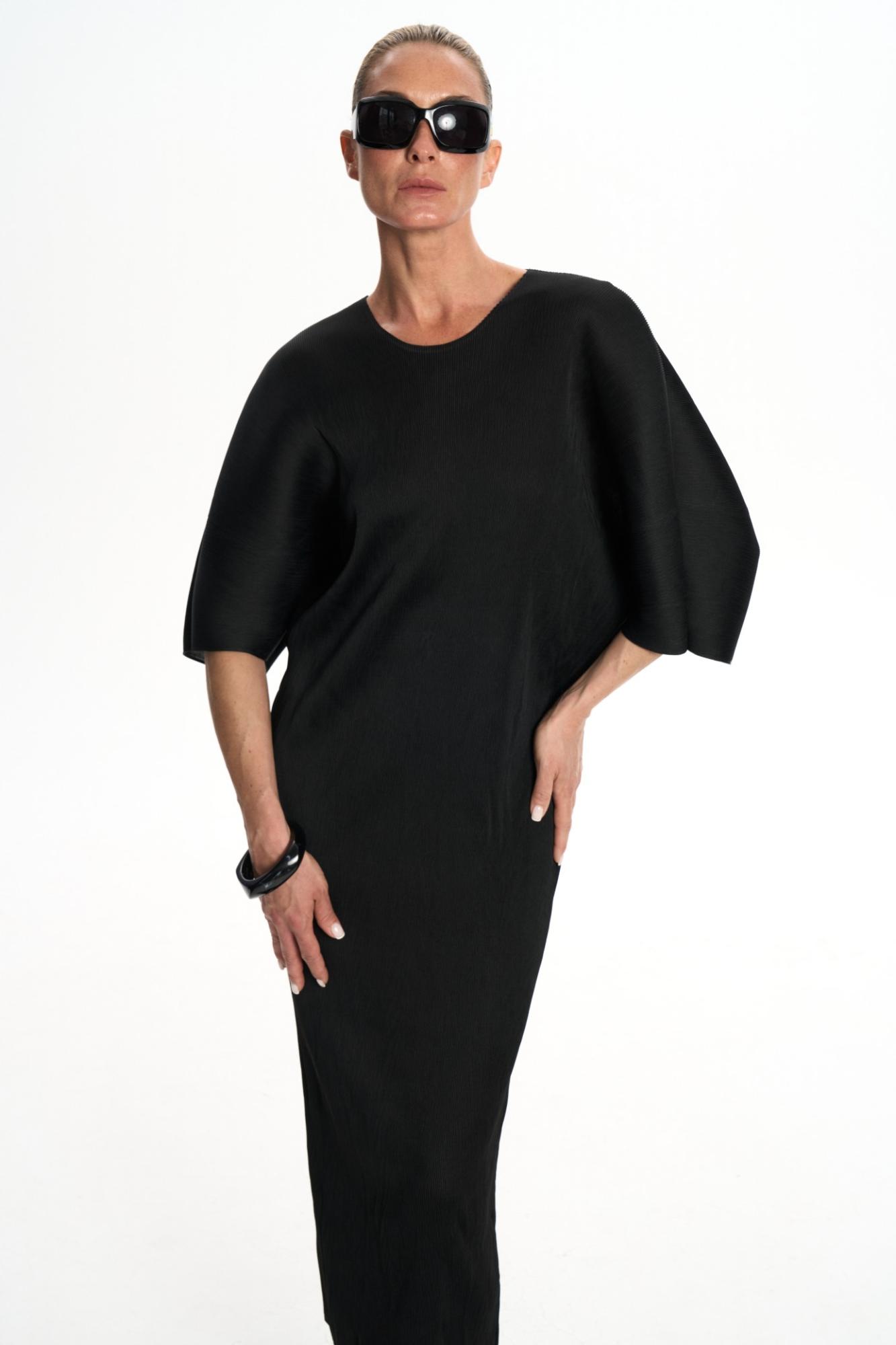 SEVEN LAB - Платье силуэтное в рубчик в черном цвете