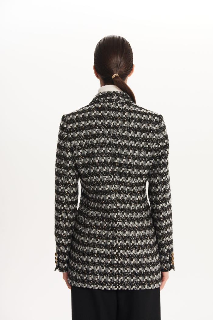 SEVEN LAB - Жакет из пальтовой ткани в черно-белом цвете