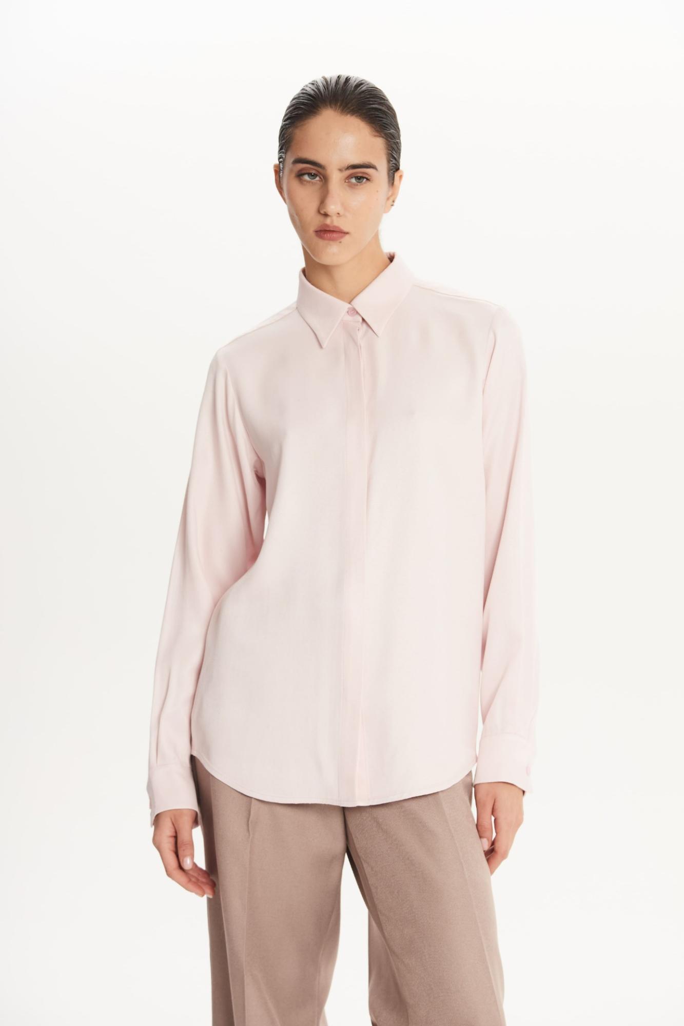 SEVEN LAB - Блуза из вискозы в розовом цвете