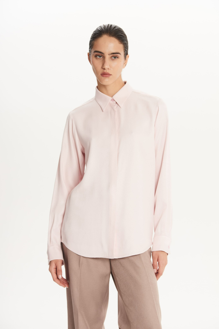 SEVEN LAB - Блуза из вискозы в розовом цвете