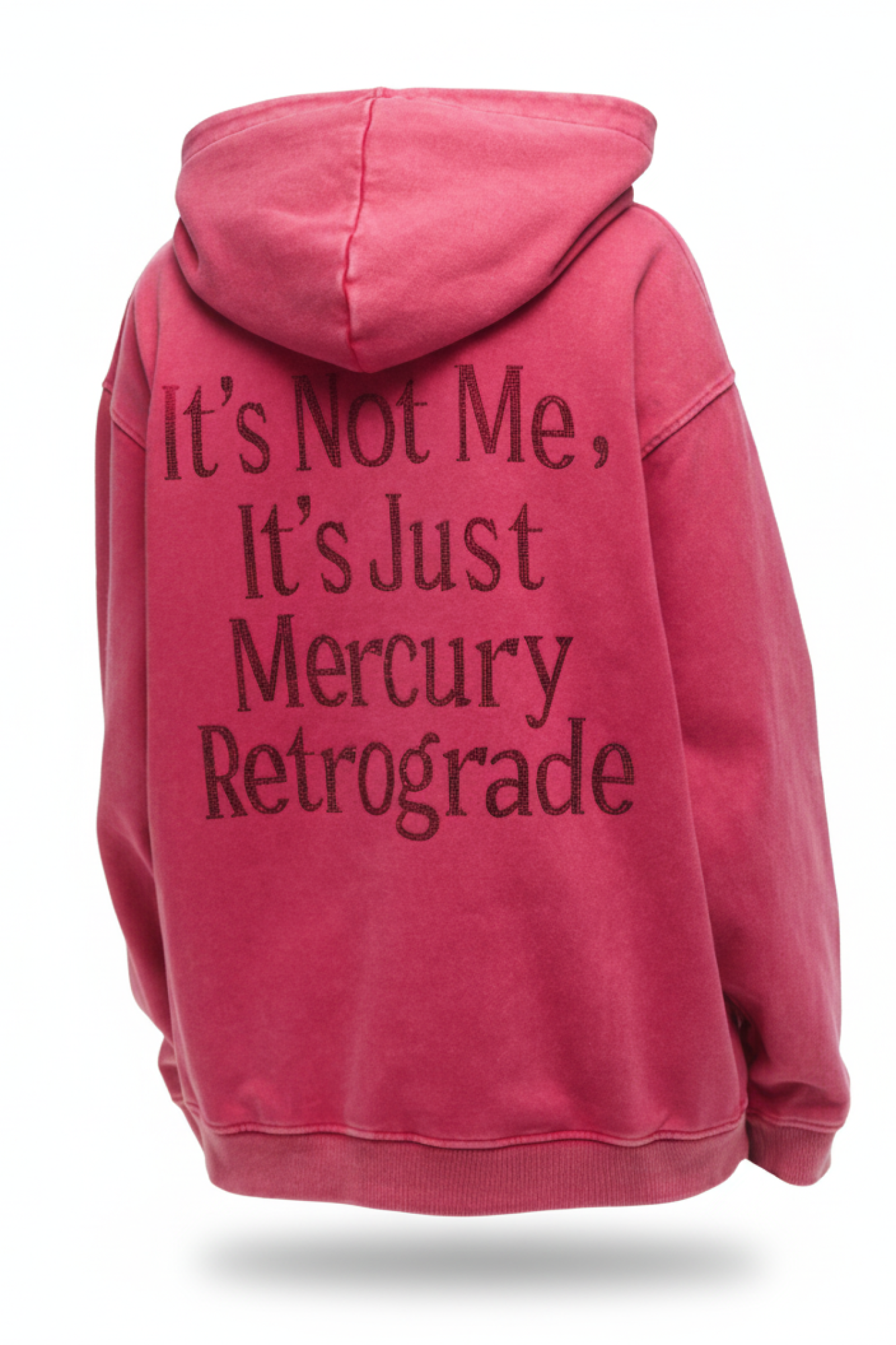 Seven Lab - Худи в малиновом цвете с бордовыми стразами