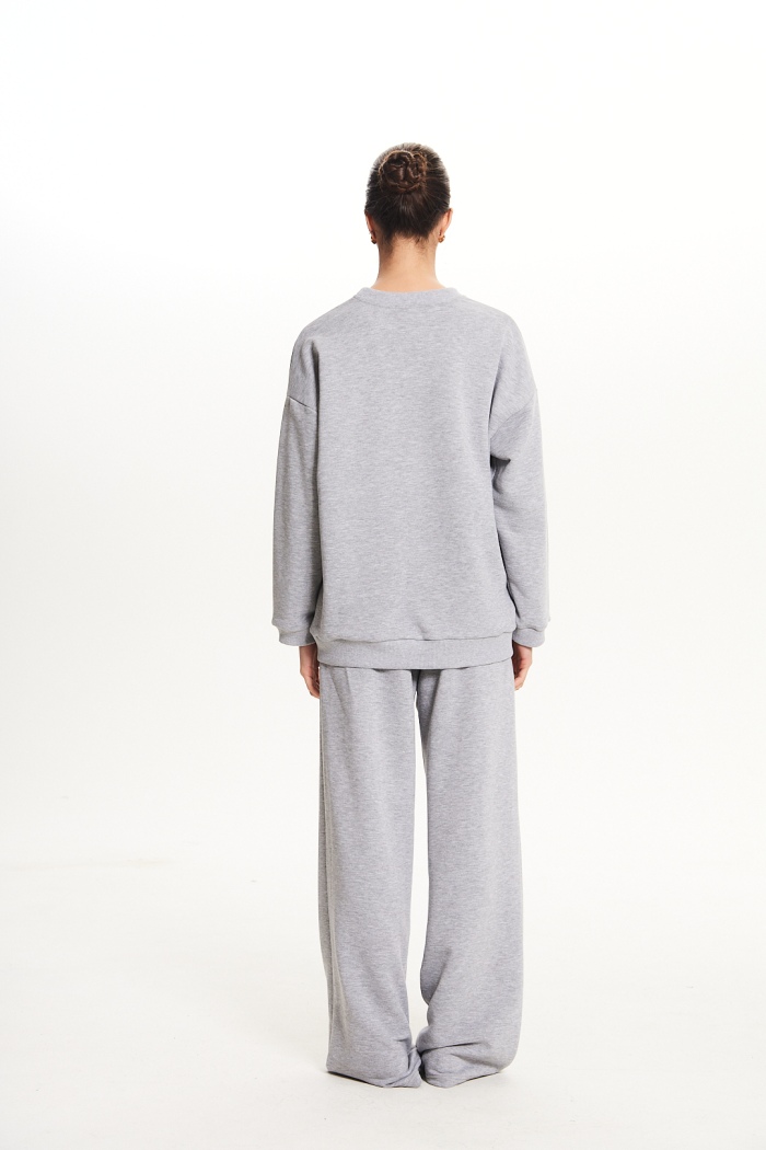 Seven Lab - Свитшот и брюки с надписью в сером цвете