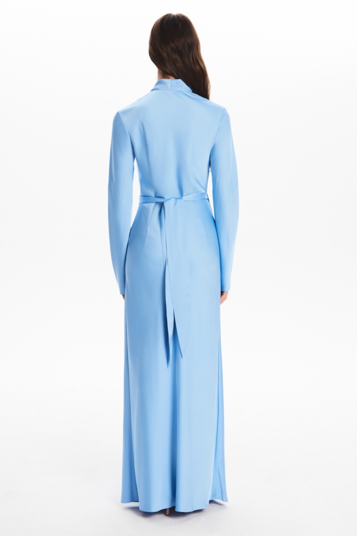 Seven Lab - Платье на запах в голубом цвете