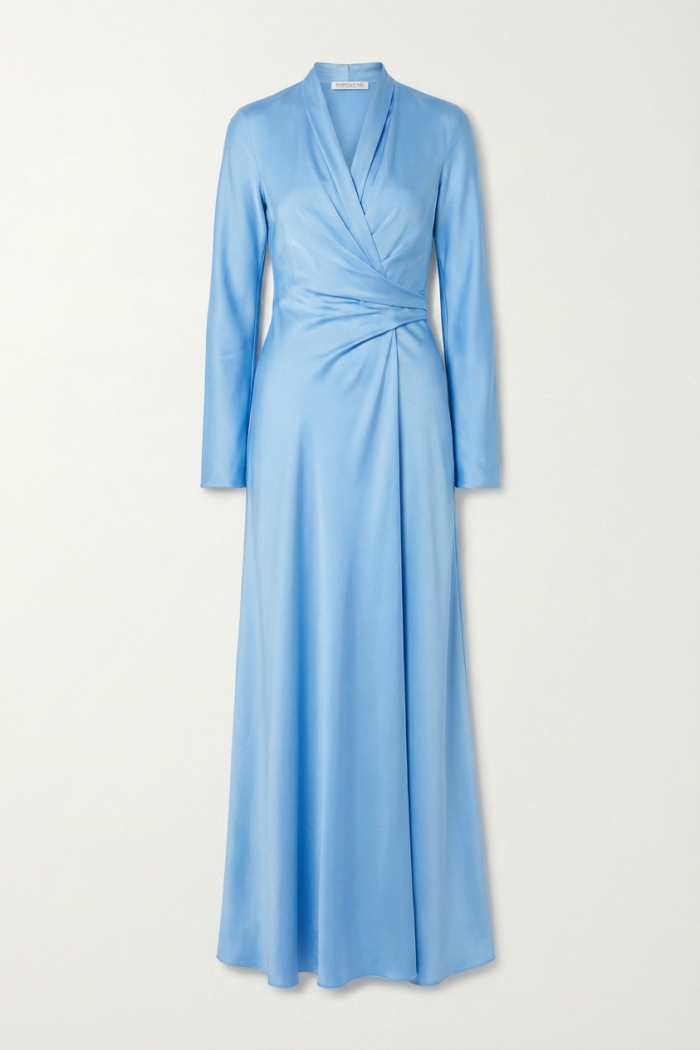 Seven Lab - Платье на запах в голубом цвете