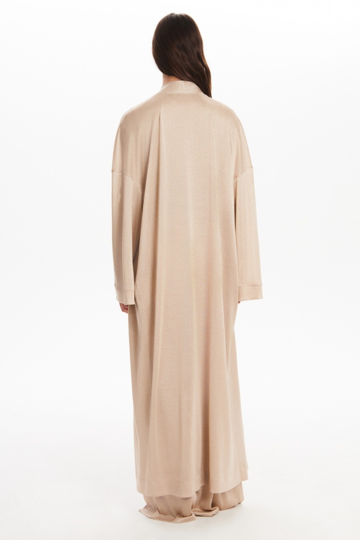 Seven Lab - Кардиган с люрексом в бежевом цвете