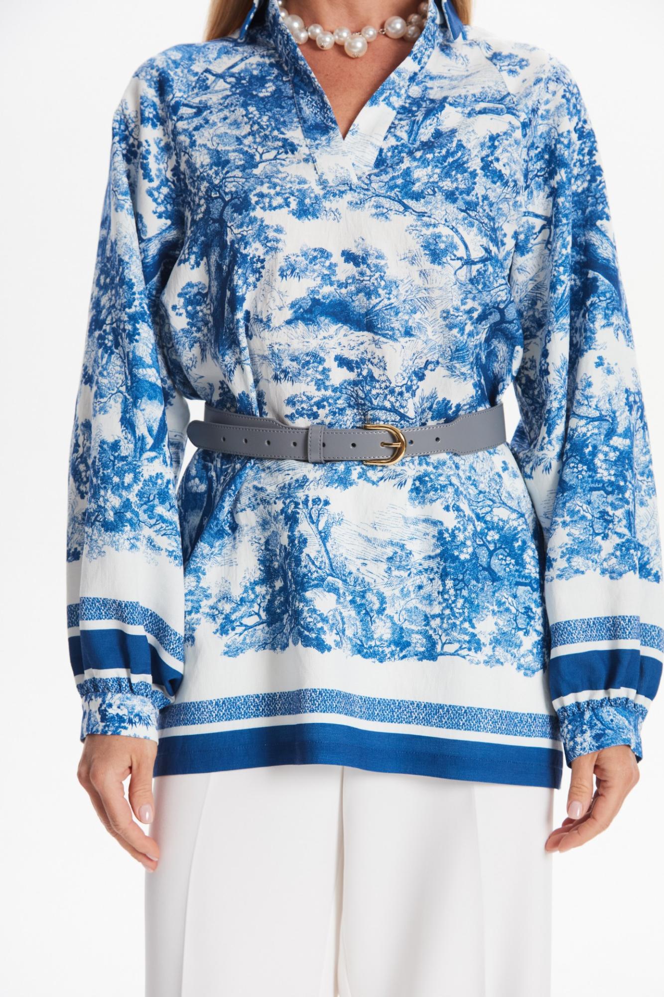 Seven Lab - Ремень из 100% кожи в сером цвете