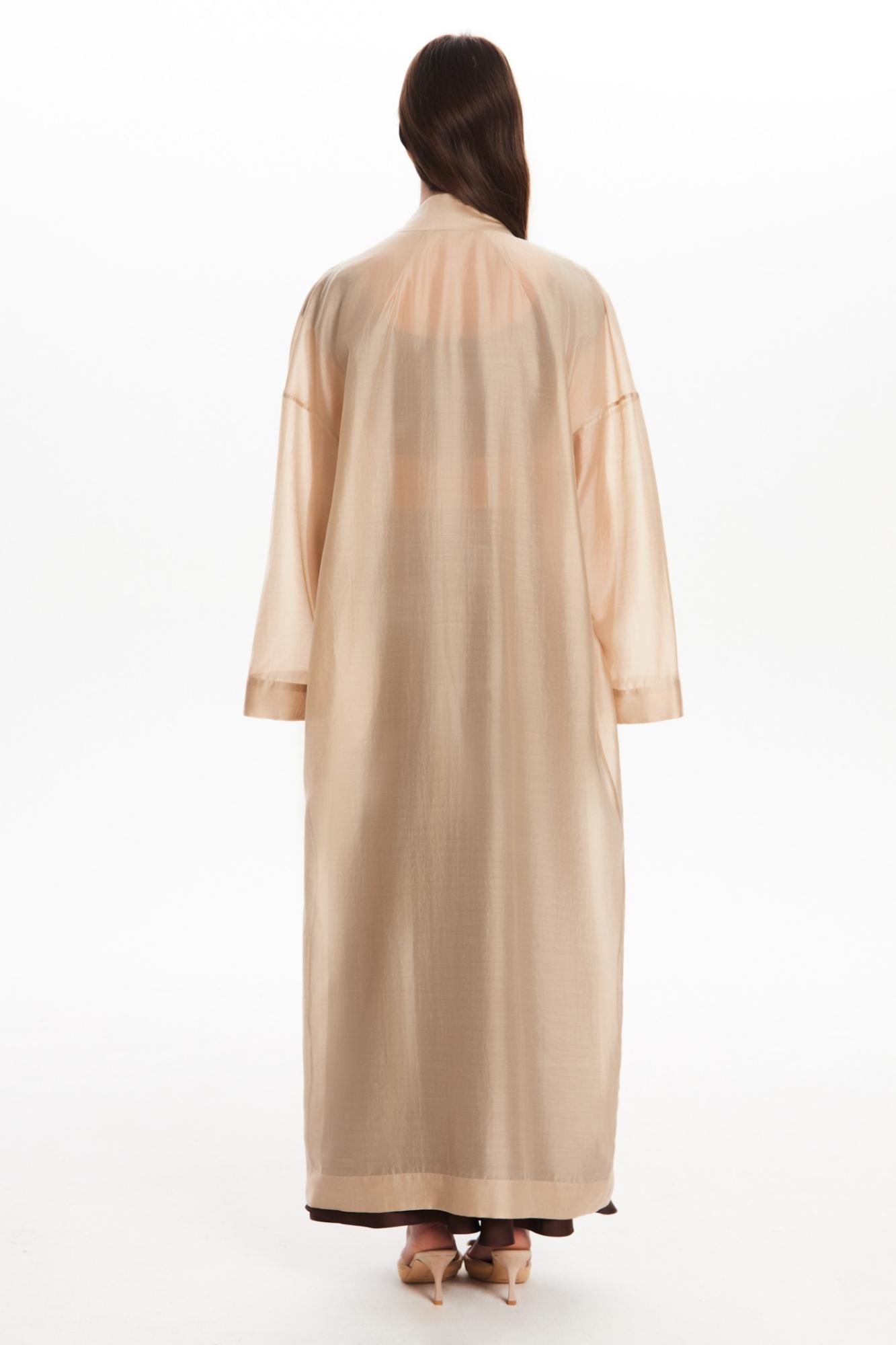 Seven Lab - Кардиган из вуали в бежевом цвете