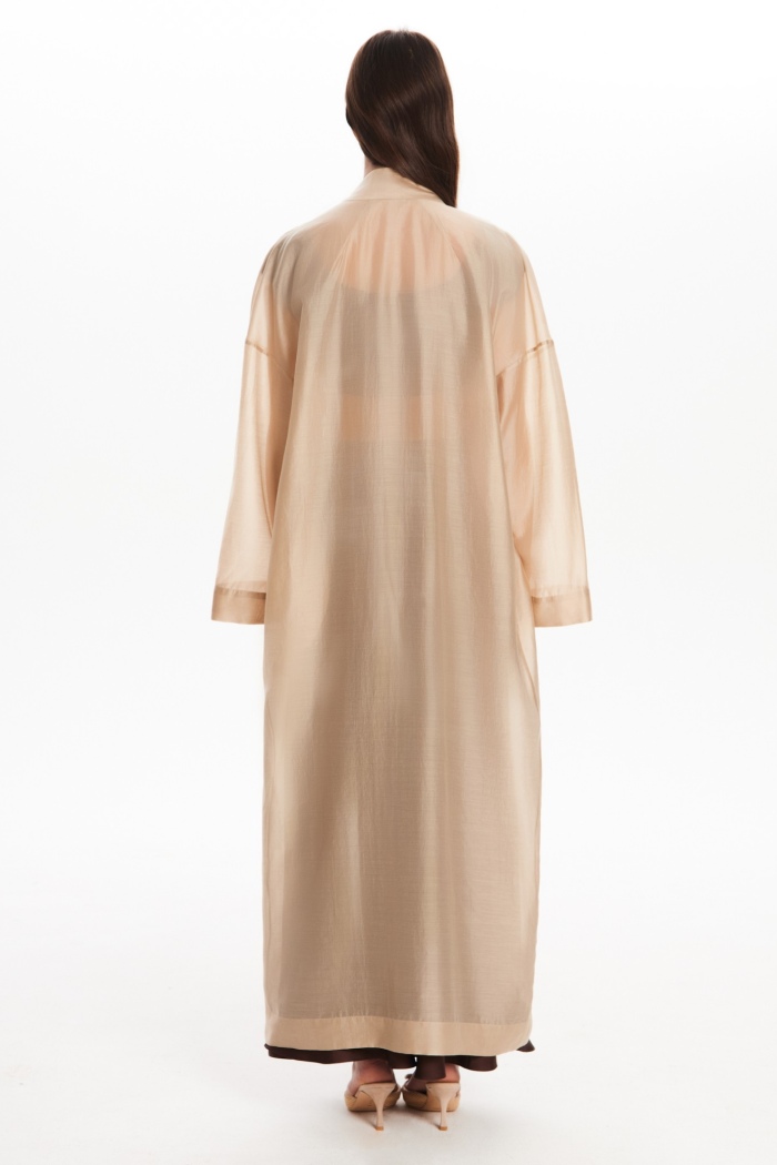 Seven Lab - Кардиган из вуали в бежевом цвете