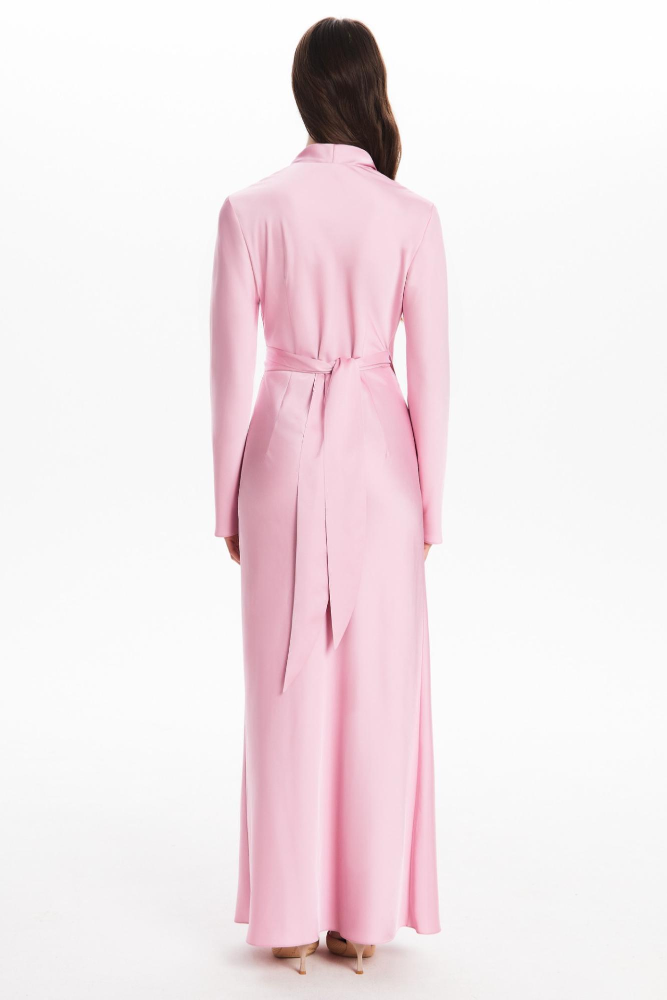 Seven Lab - Платье на запах в розовом цвете