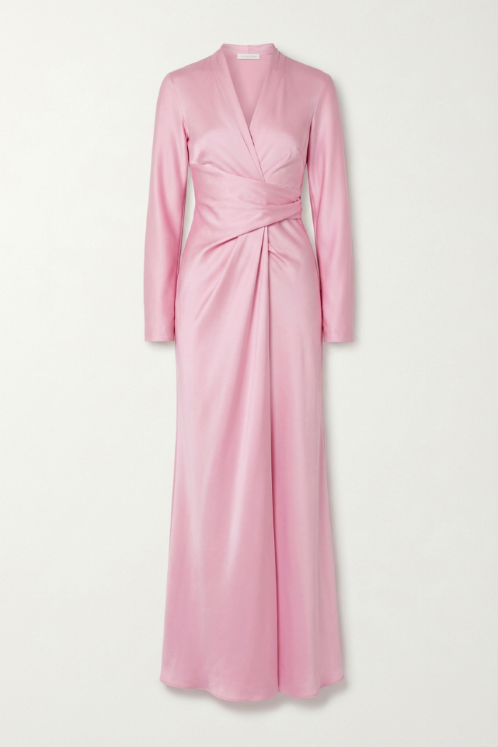 Seven Lab - Платье на запах в розовом цвете