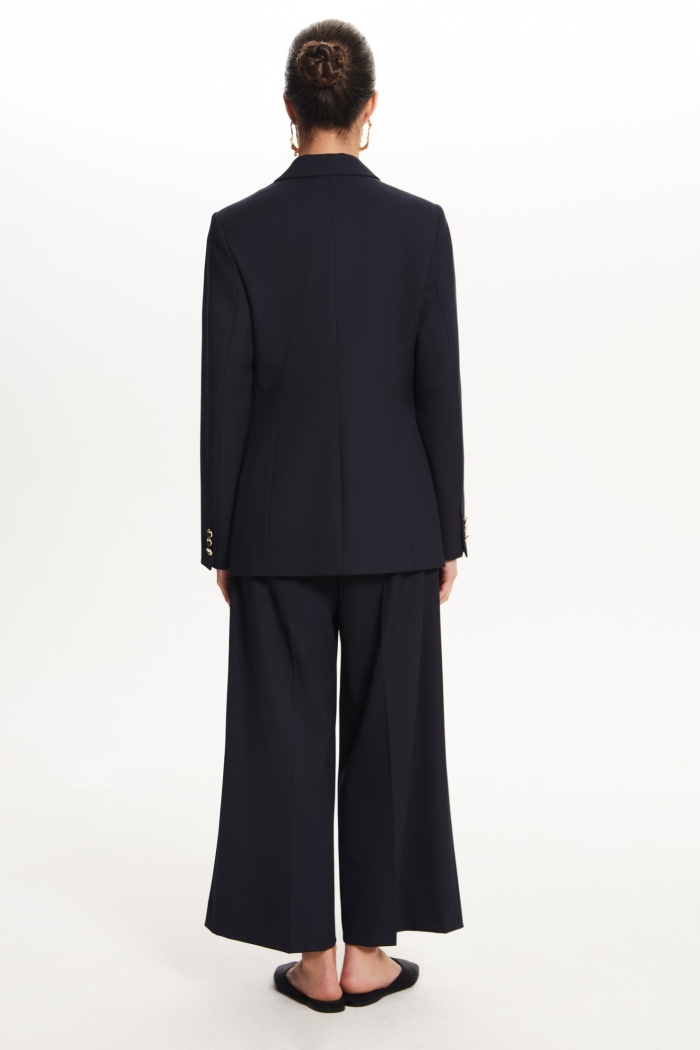 Seven Lab - Кюлоты с золотой цепочкой в синем цвете