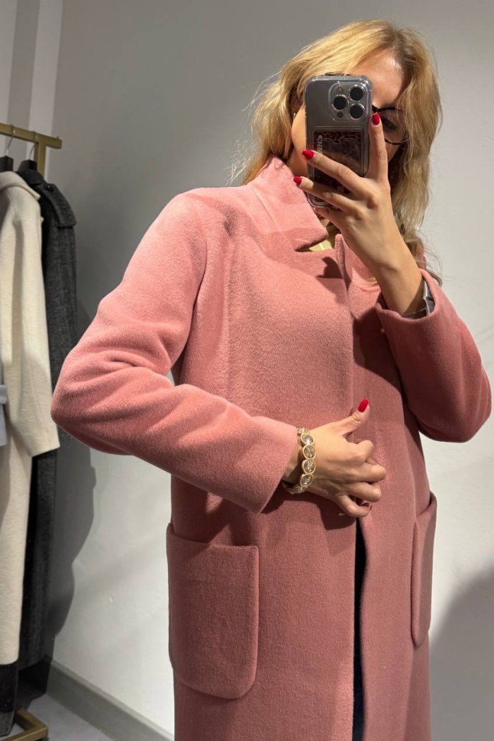 Seven Lab - Полупальто в коралловом цвете