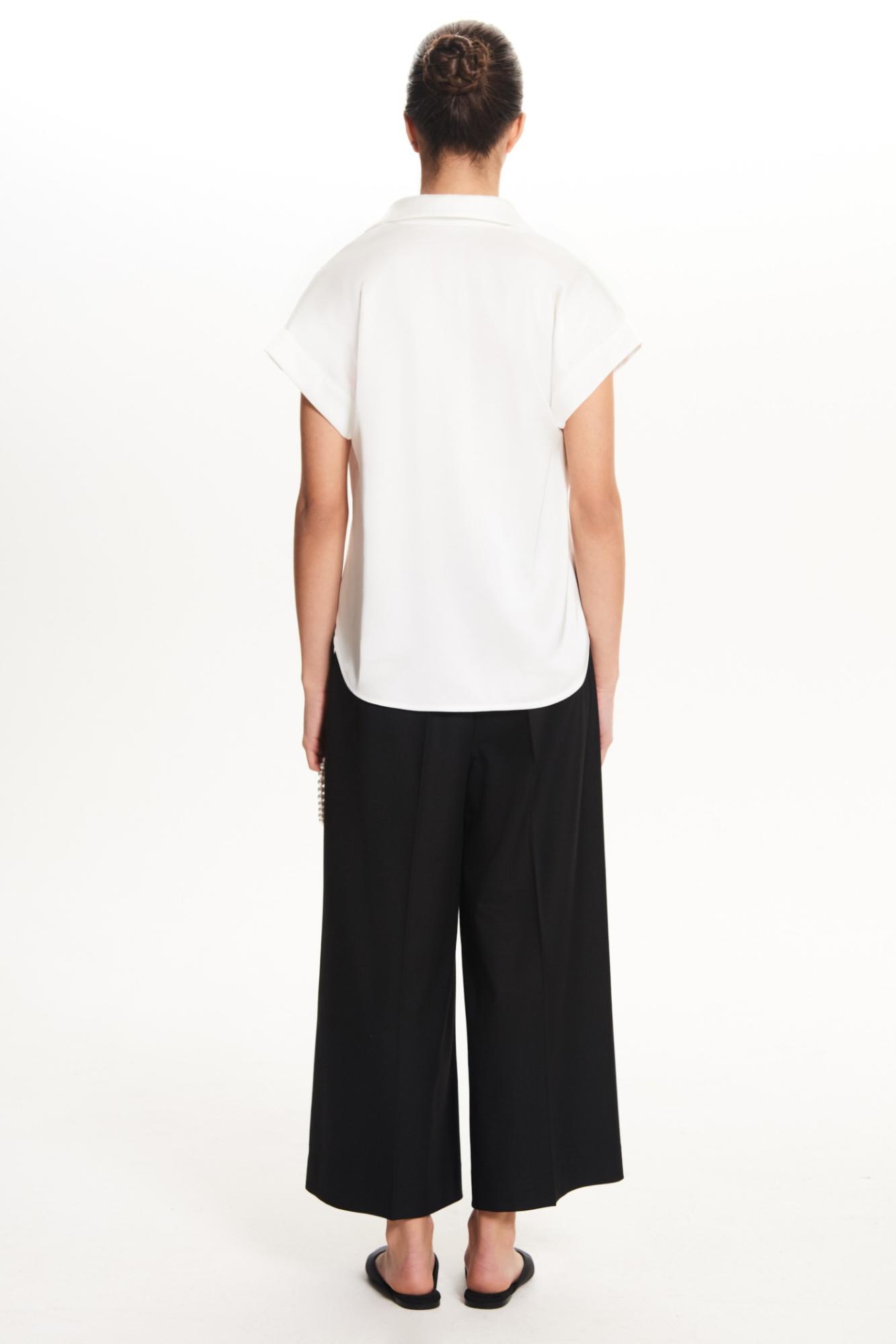 Seven Lab - Блуза с коротким рукавом в белом цвете