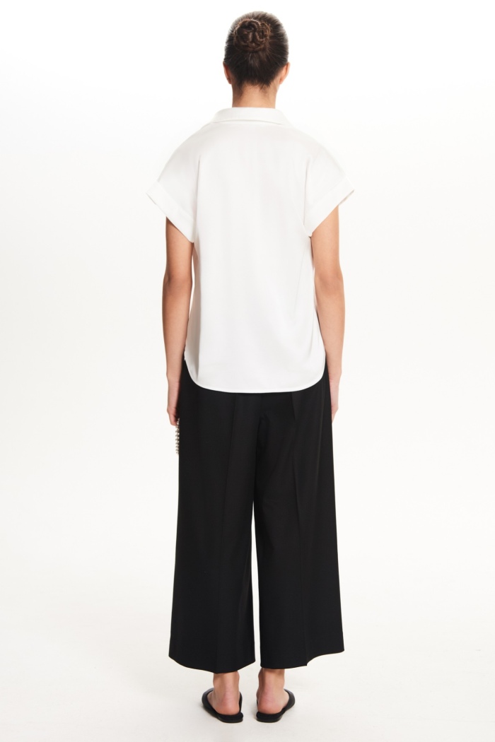 Seven Lab - Блуза с коротким рукавом в белом цвете