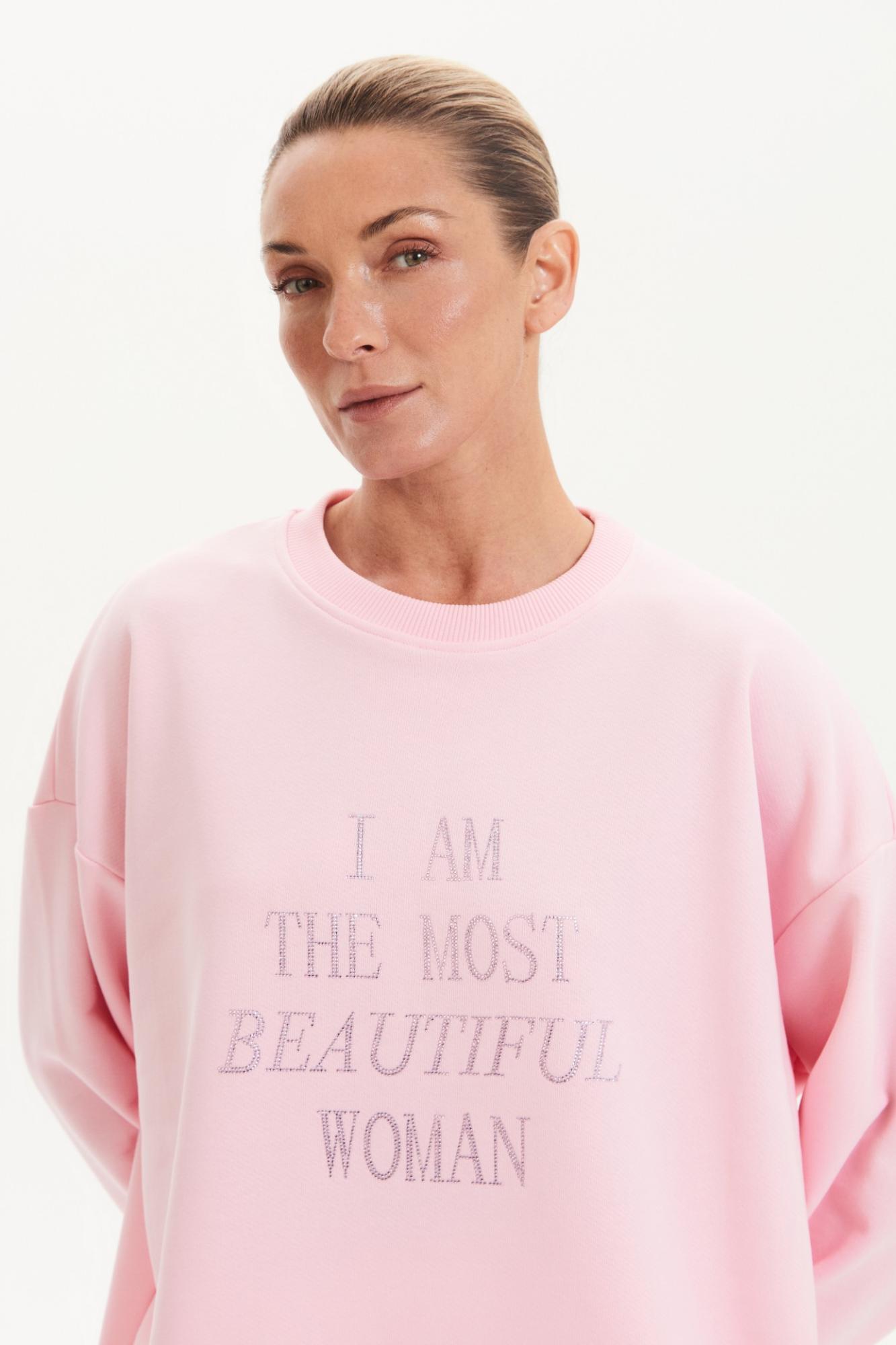 Seven Lab - Костюм свитшот и брюки в розовом цвете