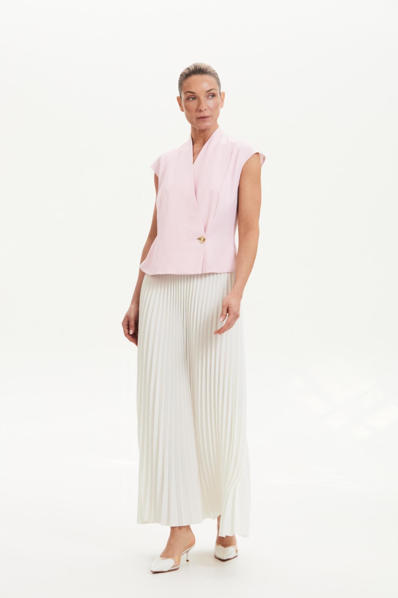 Seven Lab - Юбка плиссе 80 см в белом цвете