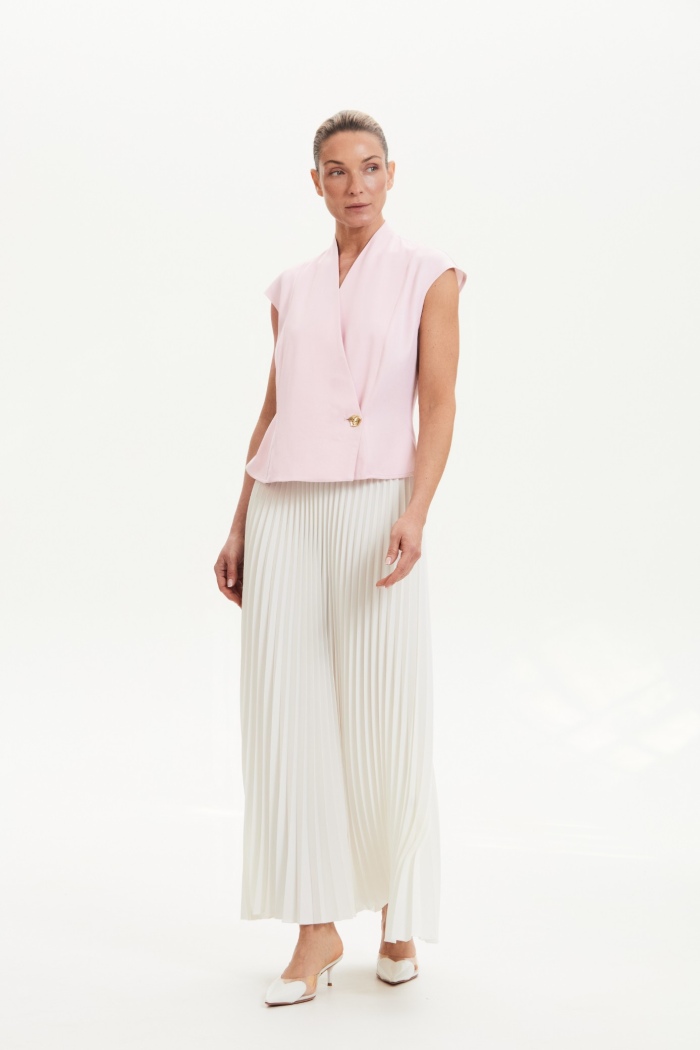 Seven Lab - Юбка плиссе 80 см в белом цвете